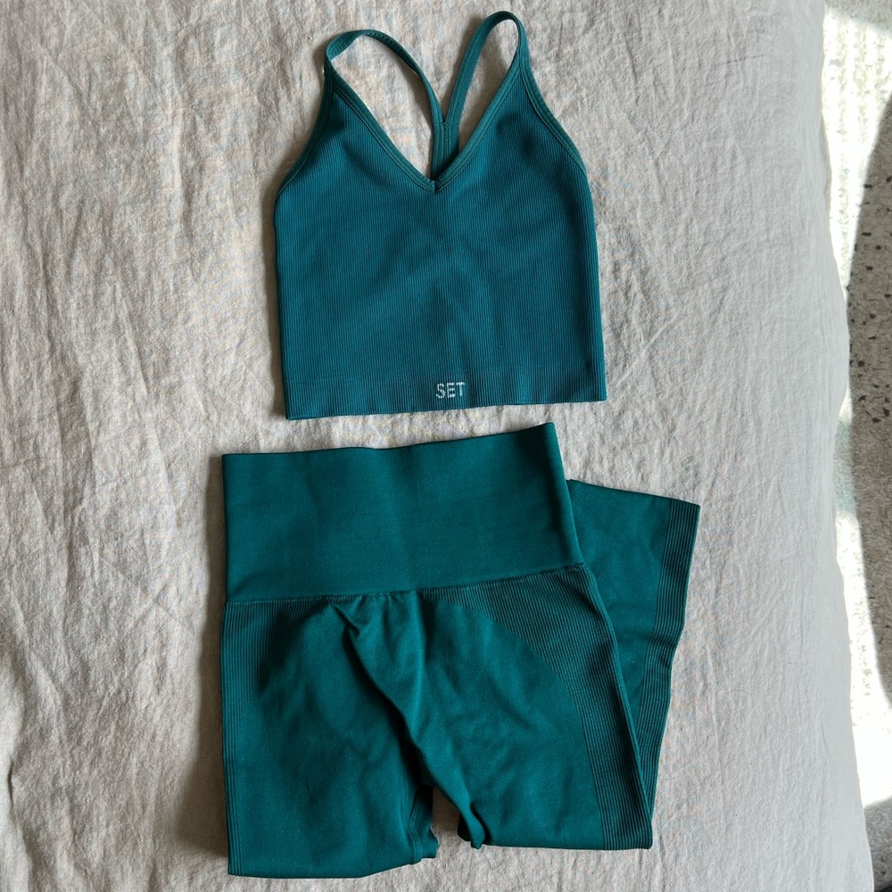 Set Active Sculptflex set (leggings and ribbed v-bra) (mojito)